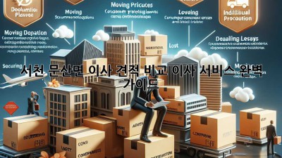 서천 문산면 이사 견적 비교, 이사 서비스 완벽 가이드